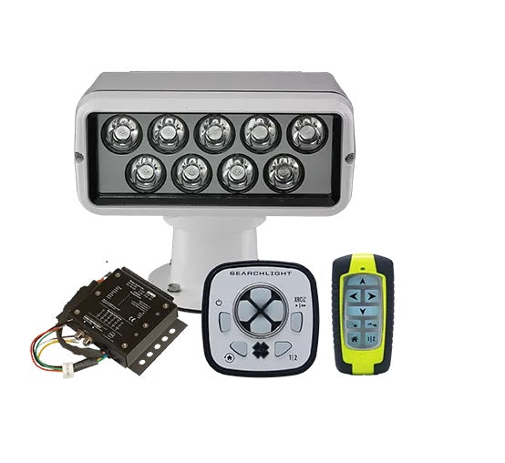 Acr Rcl100 Led Searchlight Wired And Wireless Controls White Housing 12/24v Dc