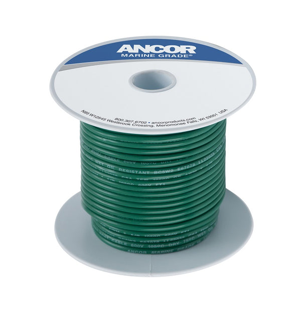 Ancor #8 Green 100ft Spool Tinned Copper - 111310