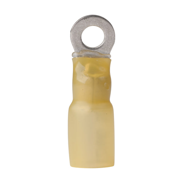 Ancor 12-10 #8 Ring Terminal Heat Shrink Yellow 25 Pack - 312225