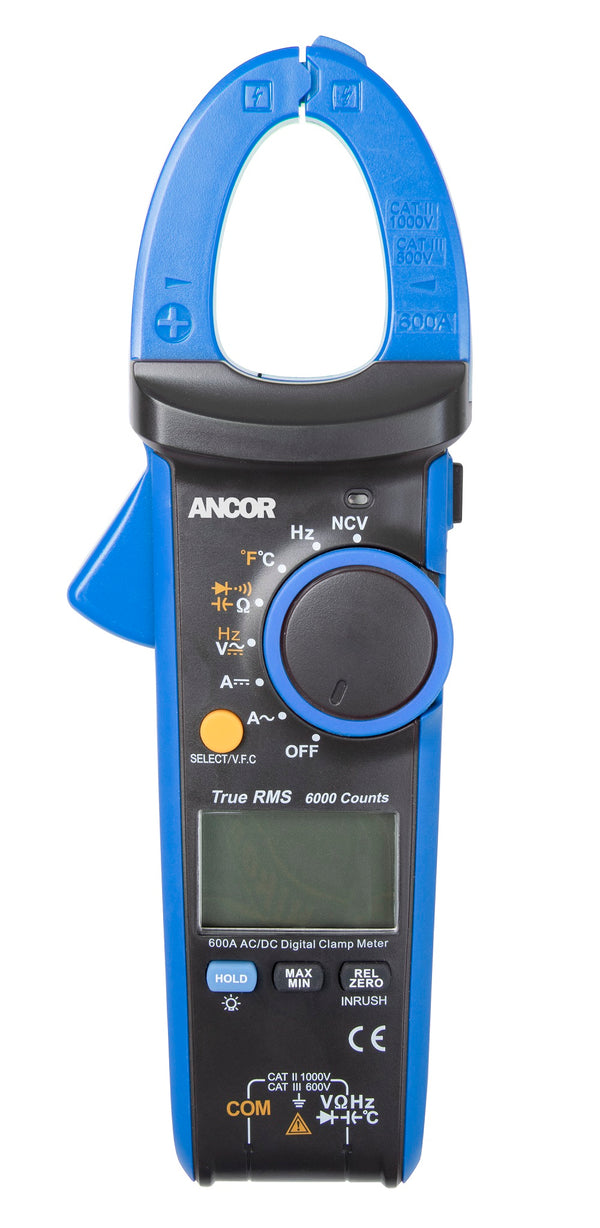 Ancor True RMS 12 Function Digital Snap-Around Multimeter - 703079