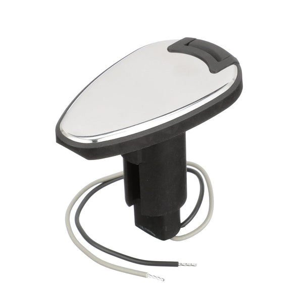 Attwood 910 T Series Teardrop Base 2 Pin Over Mold 306 Stainless Steel Black Cover