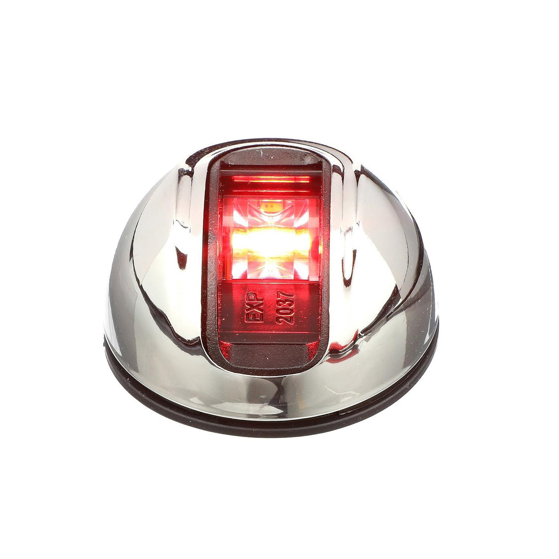 Attwood LightArmor Round LED Navigation Light 2NM Stainless Steel Red - NV3012SSR-7