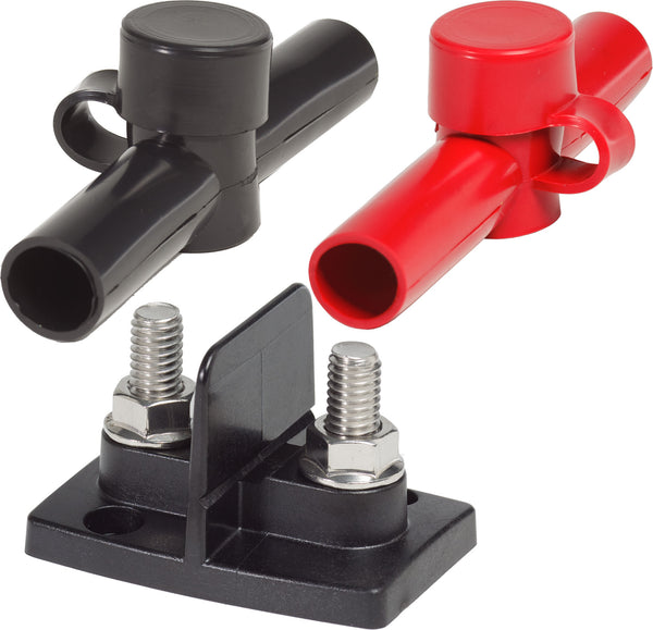 Blue Sea PowerPost Dual 2 x 3/8in Studs w/Insulators - 2017-BSS