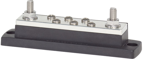 Blue Sea MaxiBus 250A BusBar Two 5/16in-18 Studs and Six #10-24 Screws - 2128-BSS
