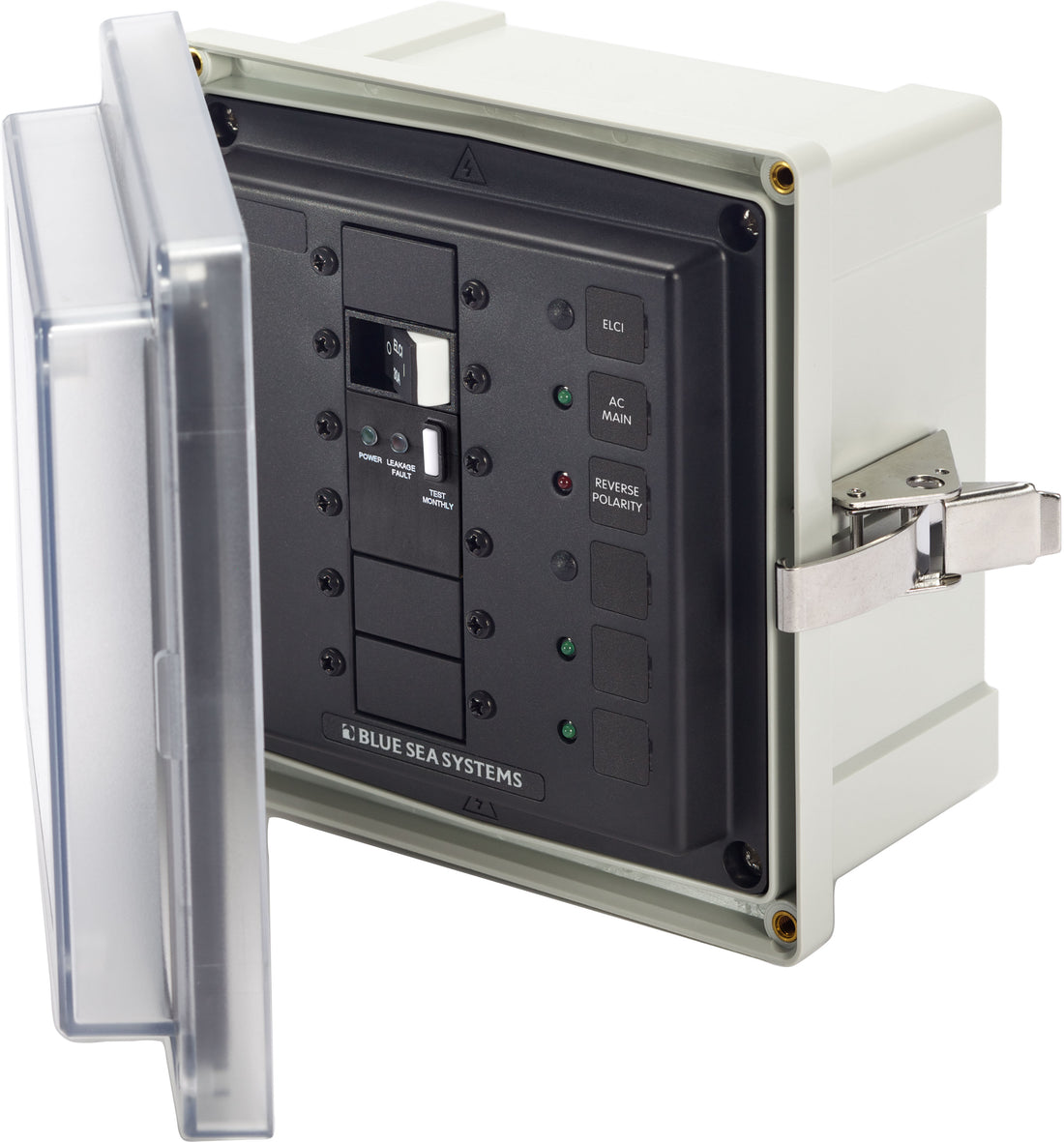 Blue Sea Panel Enclosure 120v AC 50A ELCI Main Surface Mount System - 3118-BSS