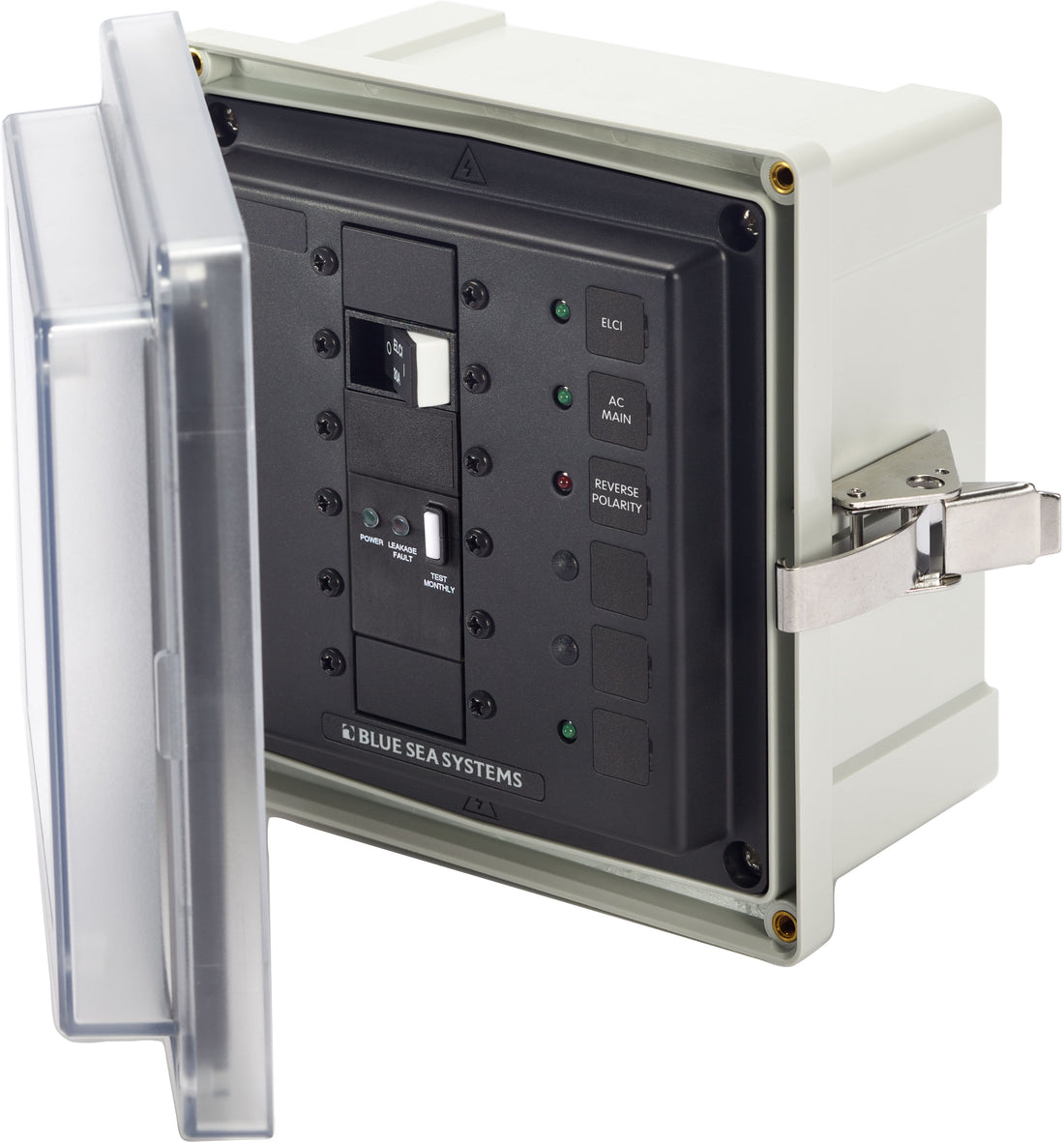 Blue Sea Panel Enclosure 120/240v AC 50A ELCI Main Surface Mount System - 3119-BSS