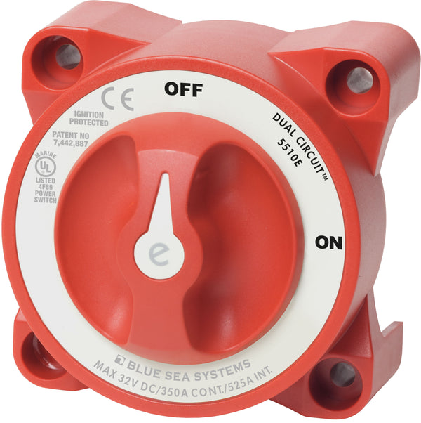 Blue Sea E-Series Battery Switch On-Off Dual Circuit - 5510e-BSS