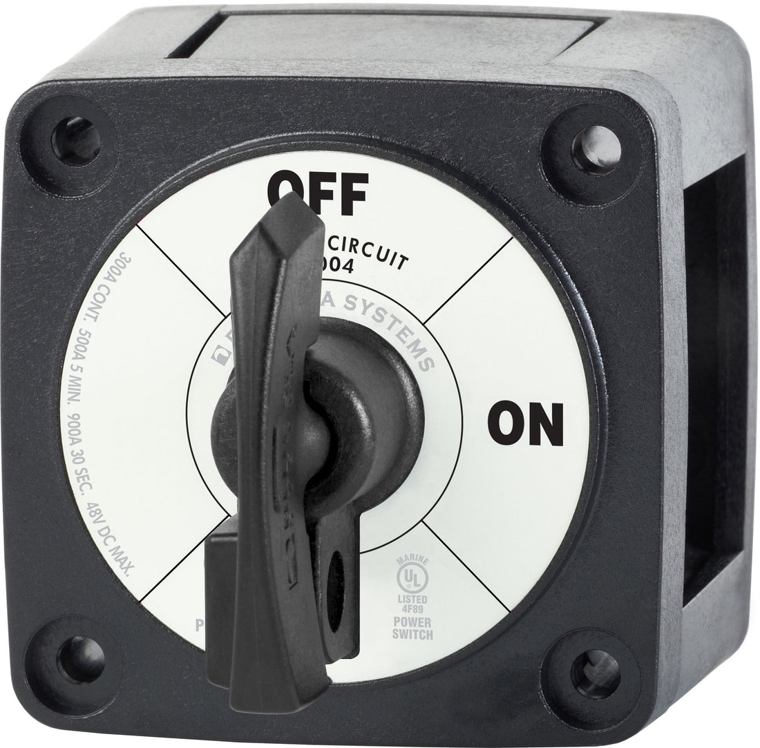 Blue Sea M-Series Battery Switch On/Off Black with Locking Key - 6004200-BSS