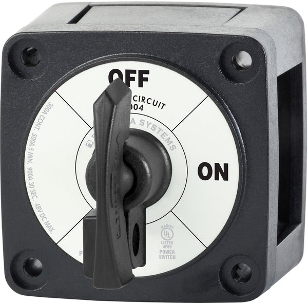 Blue Sea M-Series Battery Switch On/Off Black with Locking Key - 6004200-BSS