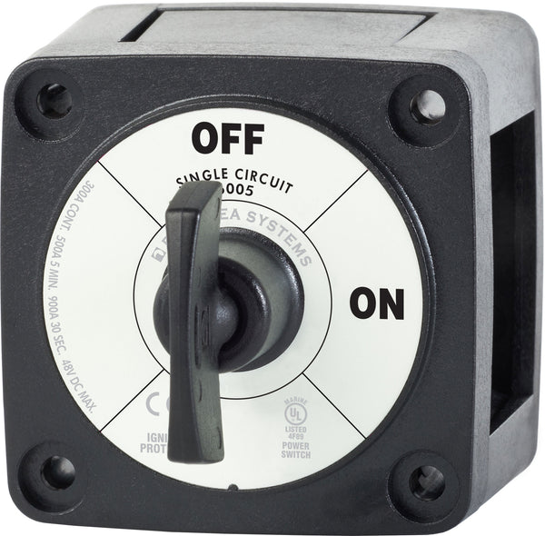 Blue Sea M-Series Battery Switch On/Off Black with Key - 6005200-BSS