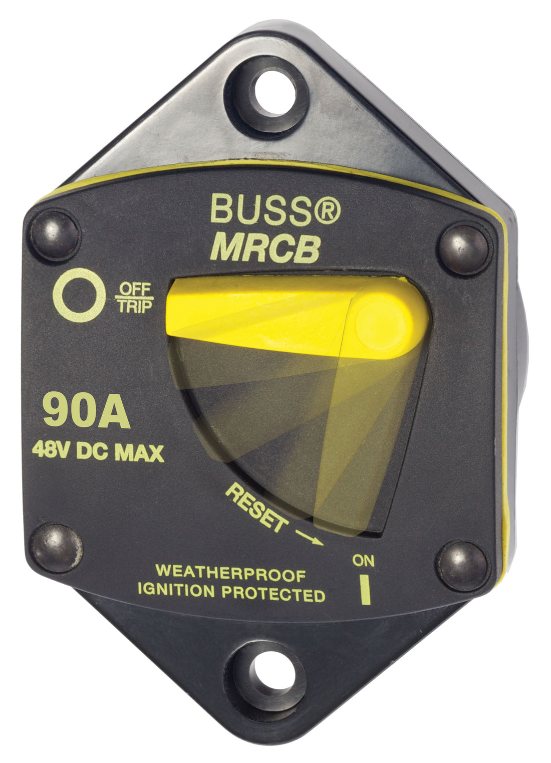 Blue Sea 187-Series 90 Amp Circuit Breaker Panel Mount - 7043-BSS