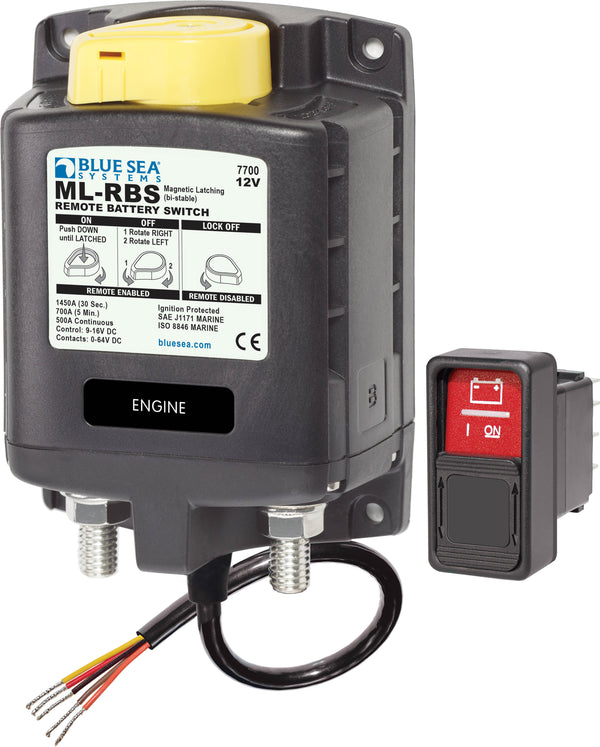 Blue Sea Ml Rbs 12v Dc 500 A Remote Battery Switch With Manual Control