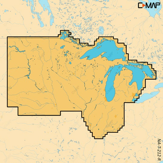 C-MAP Reveal X Inland US Lakes North Central microSD - M-NA-T-212-R-MS