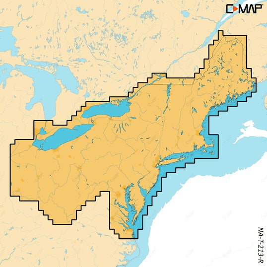 C-MAP Reveal X Inland US Lakes North East microSD - M-NA-T-213-R-MS