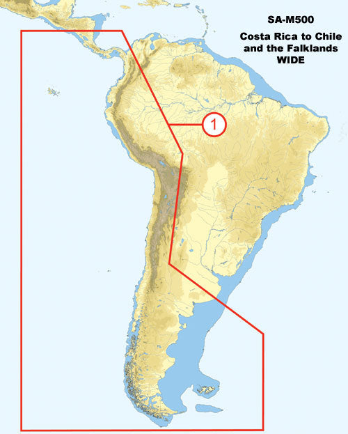 C Map Sa M500 Max Wide C Card Costa Rica Chile Falklands
