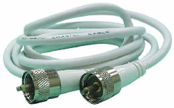 Digital 12ft RG8X W/ Mini UHF Female Connectors & PL259 Adap - C652-12