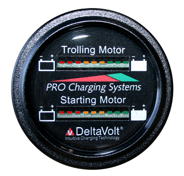 Dual Pro Battery Fuel Gauge For 1 24v, 1 12v Systems