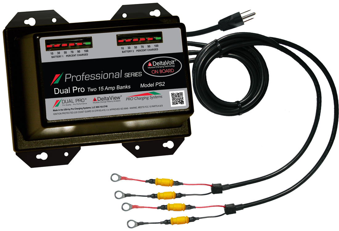 Dual Pro PS2 Battery Charger 2 Bank 30 Amps - PS2