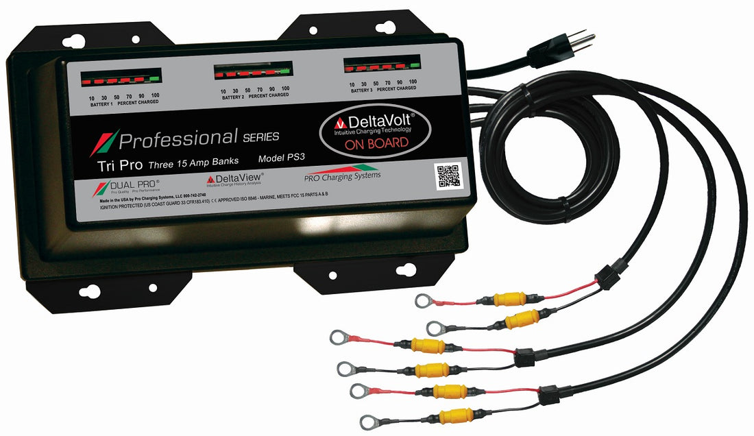 Dual Pro PS3 Battery Charger 3 Bank 45 Amps - PS3