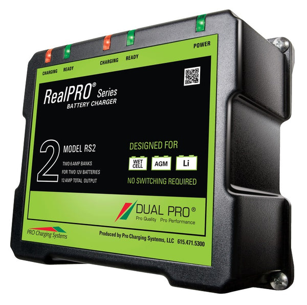 Dual Pro Rs2 Battery Charger 2 Bank 12 Amps