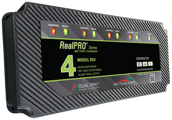 Dual Pro RS4 Battery Charger 4 Bank 24 Amps - RS4