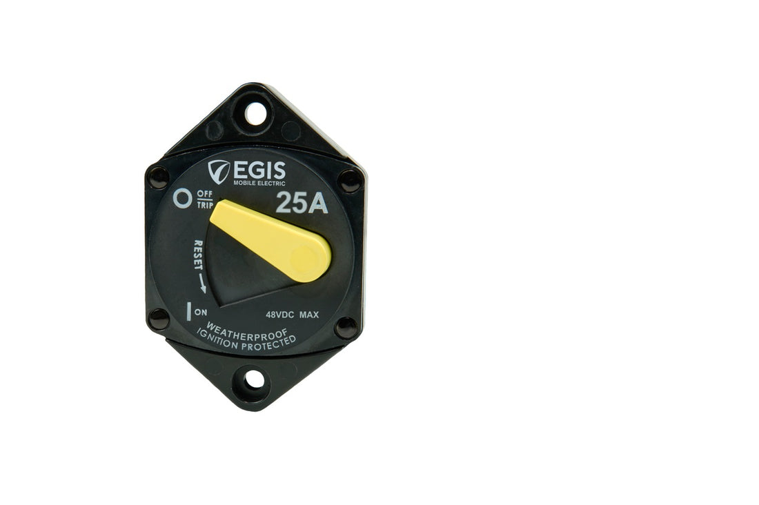 EGIS 87-Series 25 Amp Circuit Breaker Panel Mount - 4707-025