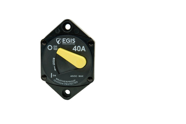 EGIS 87-Series 40 Amp Circuit Breaker Panel Mount - 4707-040
