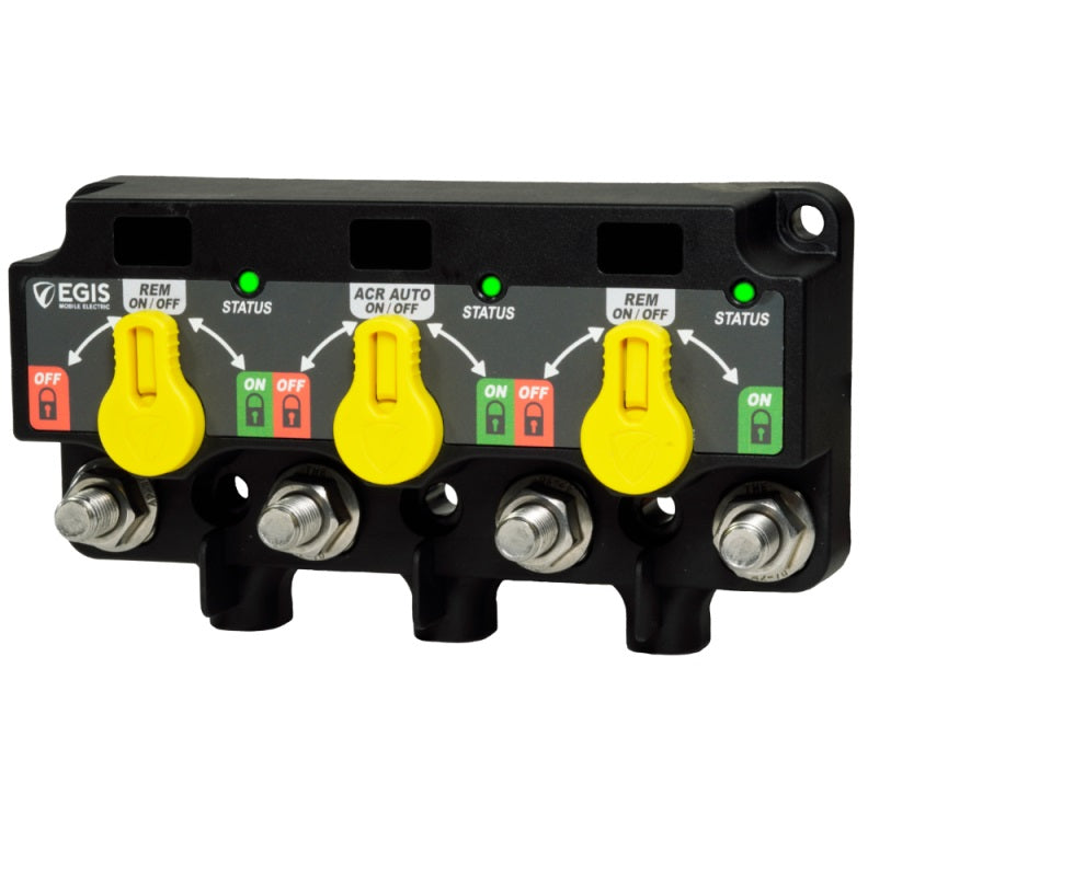 EGIS 8730-1535 XD Triple Flex Automatic Charging Relay with Knobs - Tinned Wire - 8730-1535