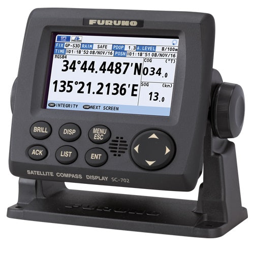 Furuno Sc130 Satellite Compass 4.3in Color Lcd Display 3 Gps Antenna Receivers