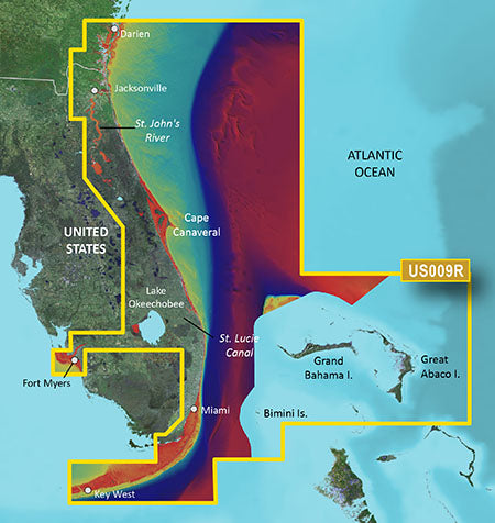 Garmin VUS009R G3 Vision Jacksonville To Key West - 010-C0710-00