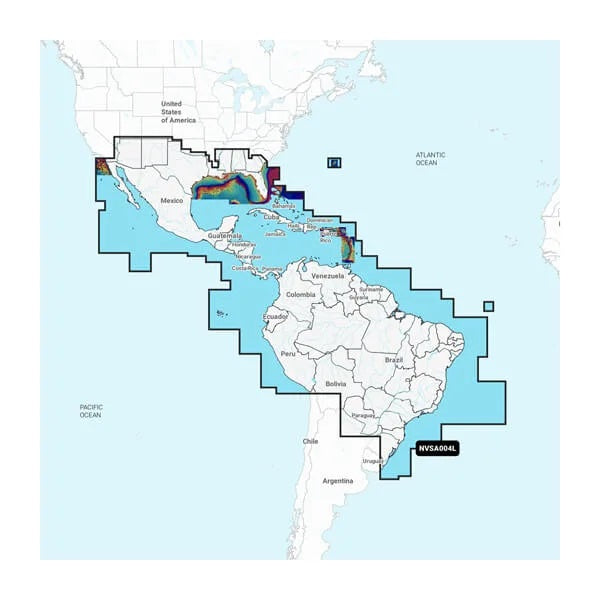 Garmin Nvsa004 L Navionics+ Vision+ Mexico To Brazil Micro Sd