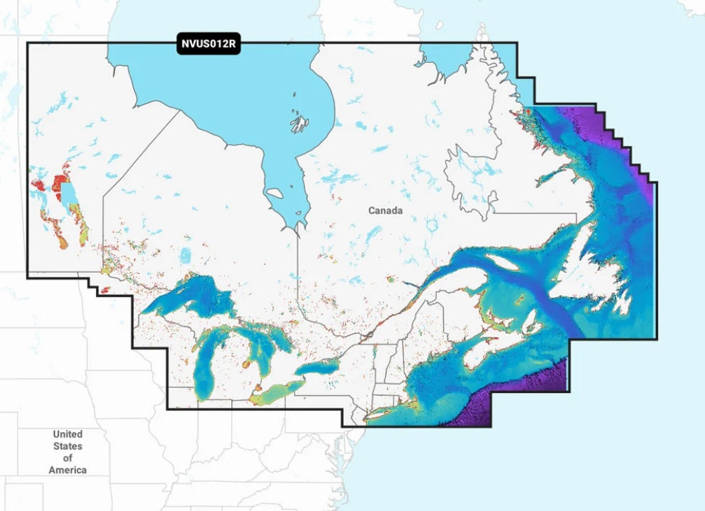Garmin NVUS012R Navionics+ Vision+ Canada East & Great Lakes microSD - 010-C1484-00