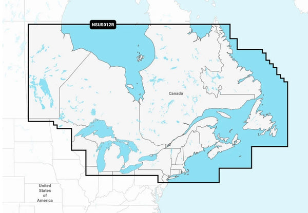 Garmin Nsus012 R Navionics+ Canada, East & Great Lakes Mcro Sd