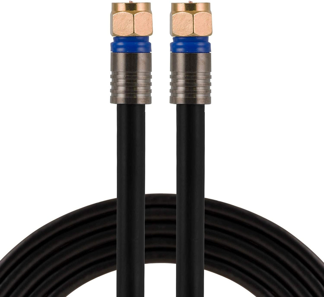 RG6 Coaxial Cable 50ft With F-type Connectors - 33532