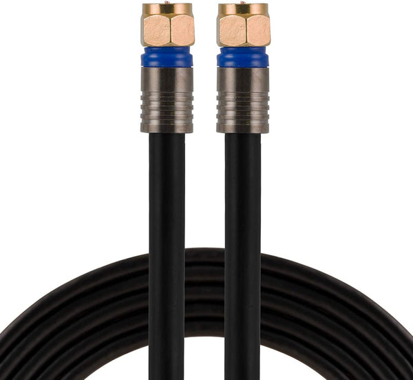 RG6 Coaxial Cable 50ft With F-type Connectors - 33532