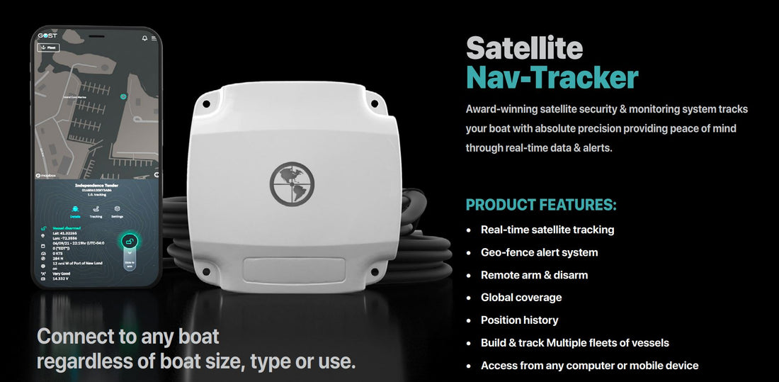 GOST Nav-Tracker 1.0 IDP SAT/GPS Tracking Device With 80ft Cable - GNT-1.0-80-Ins-IDP