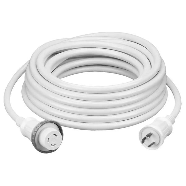 Hubbell HBL61CM03W 30A 25ft White Shore Cord - HBL61CM03W