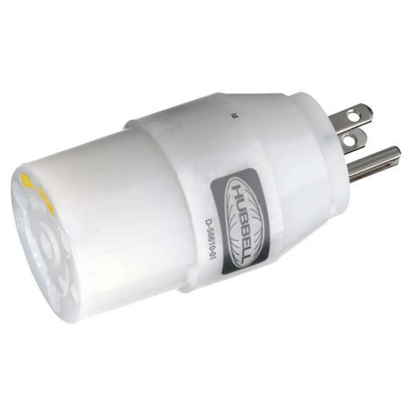 Hubbell HBL31CM28 Adapter 30A Female To 15A Male - HBL31CM28