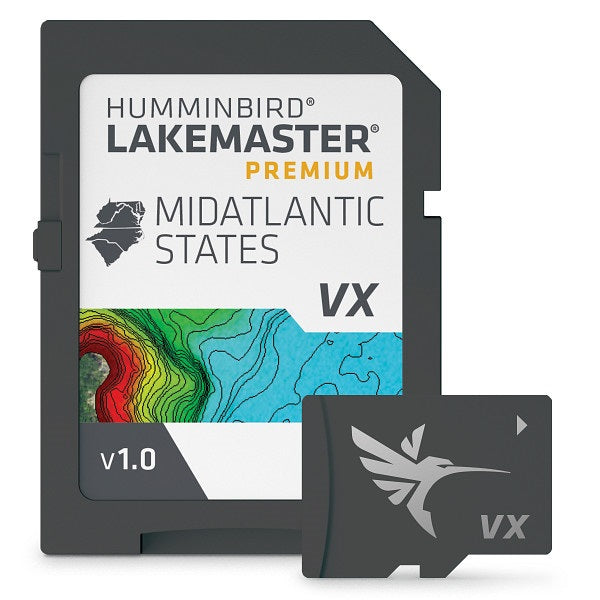 Humminbird Lakemaster VX Premium Mid-Atlantic States microSD - 602004-1