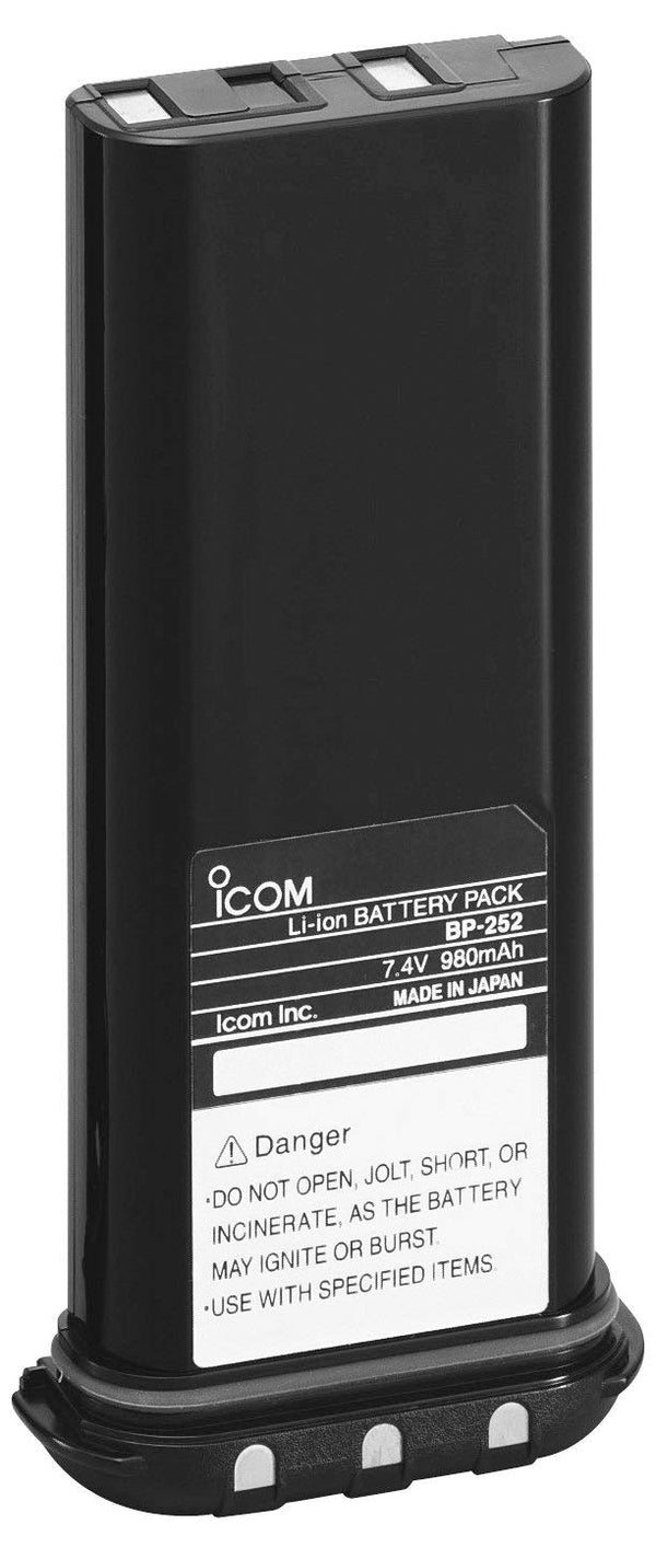 Icom Bp252 980 Mah Li Ion Battery Pack