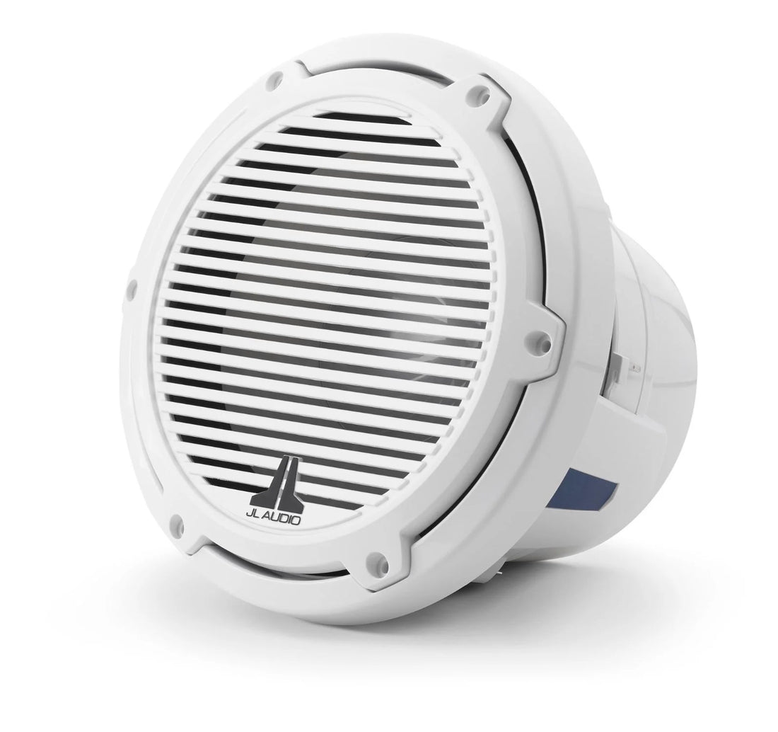 JL Audio M6 8in Subwoofer with White Classic Grille Infinite Baffle - 010-03080-00