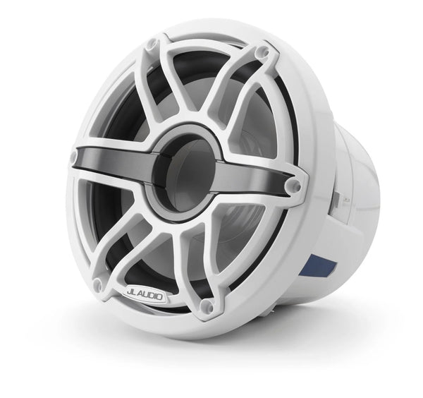JL Audio M6 8in Subwoofer with White Sport Grille Infinite Baffle - 010-03274-00