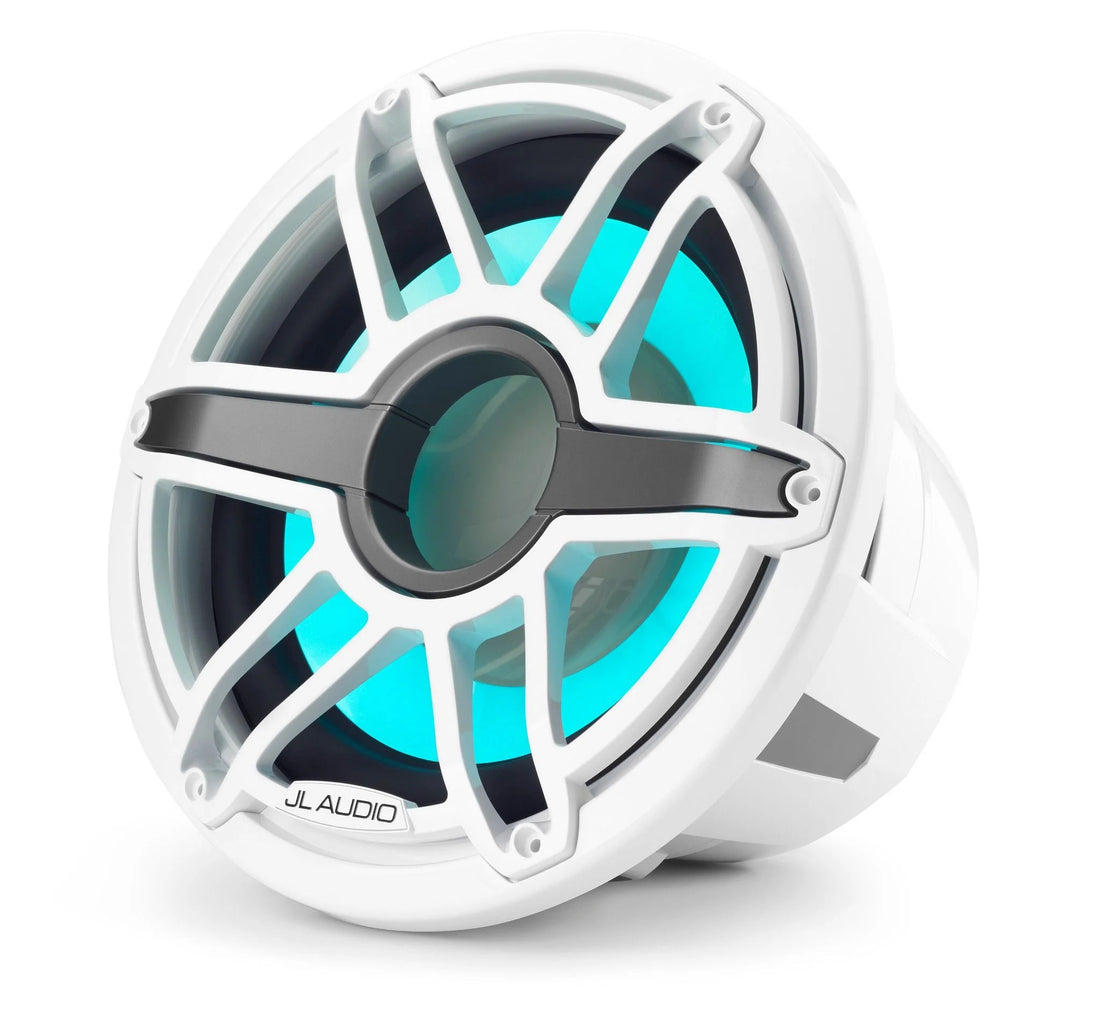 JL Audio M7 12in Subwoofer with White Sport Grille RGB LED - 010-03287-00