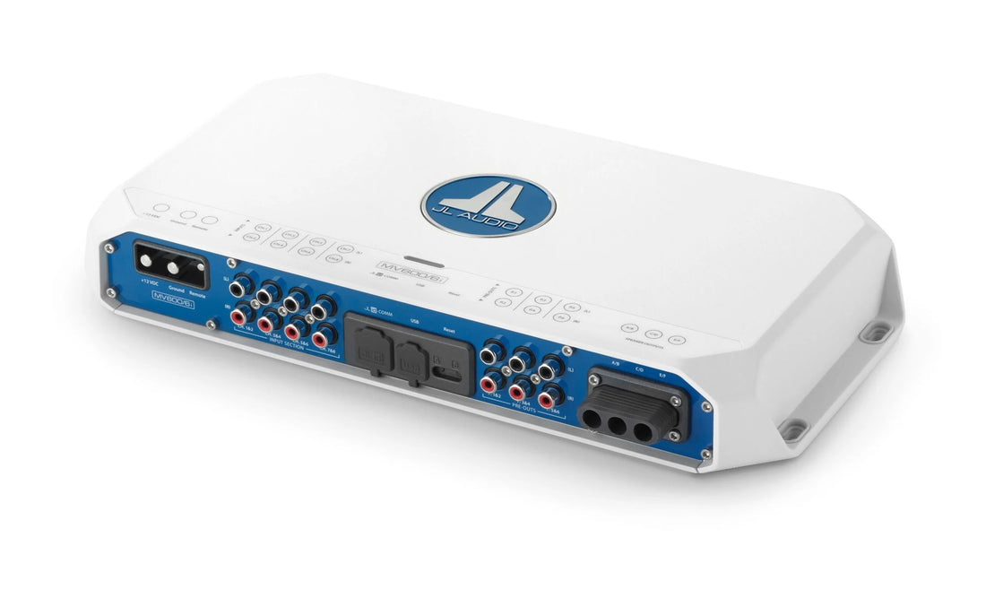 JL Audio MVi Marine Amplifier 6 Channel Full-Range 600 Watts 12v Integrated DSP - 010-03338-00
