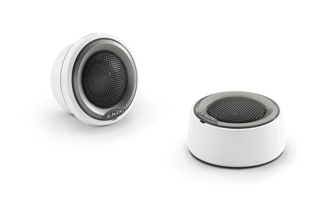 JL Audio M6 1in Component Tweeter White Mounting Cups and Gray Trim - 010-03500-00