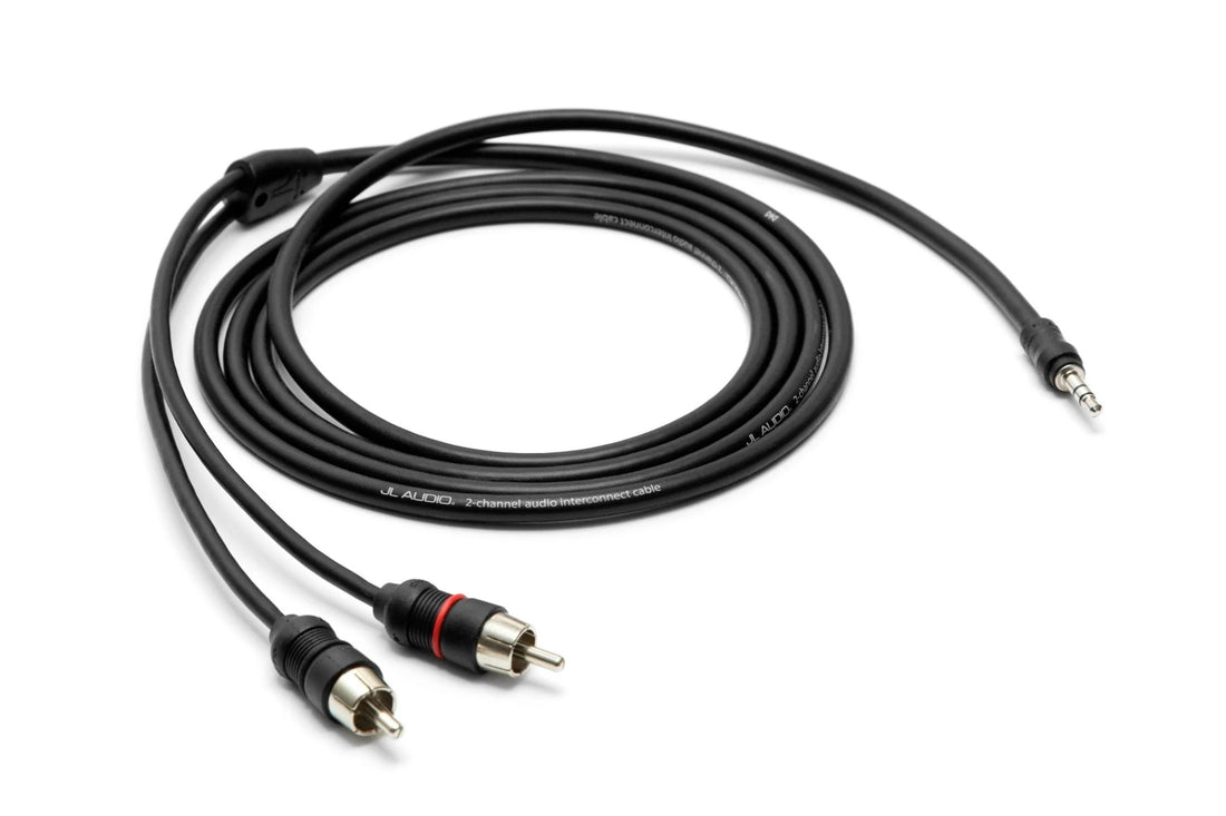 JL Audio 2-Channel 6ft Y-Cable 3.5mm Mini to 2 RCA Males - 010-13458-00