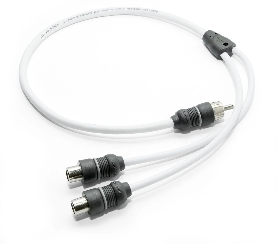 JL Audio Marine Y-Adapter 1 Male Plug, 2 FeMale Jacks - 010-13553-00