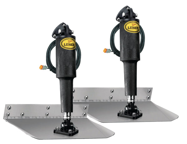 Lenco 9inx9in Standard Mount Trim Tab Kit 12v Requires Switch - 15000-101