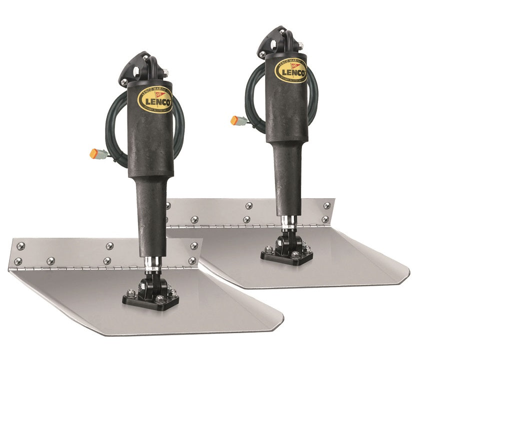 Lenco 12inx12in Standard Mount Trim Tab Kit 12v Requires Switch - 15007-101