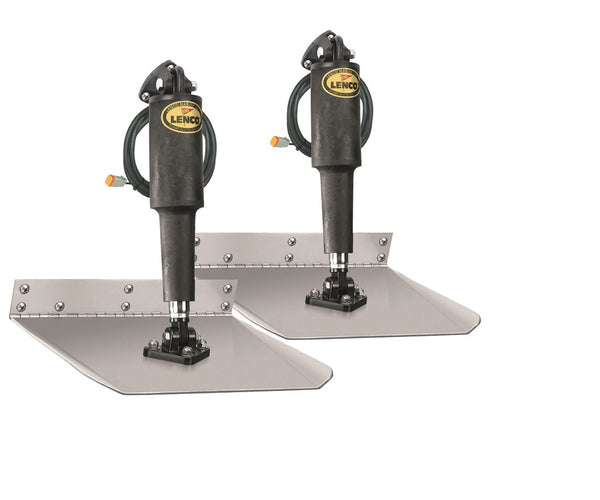 Lenco 12inx18in Standard Mount Trim Tab Kit 12v Requires Switch - 15008-101